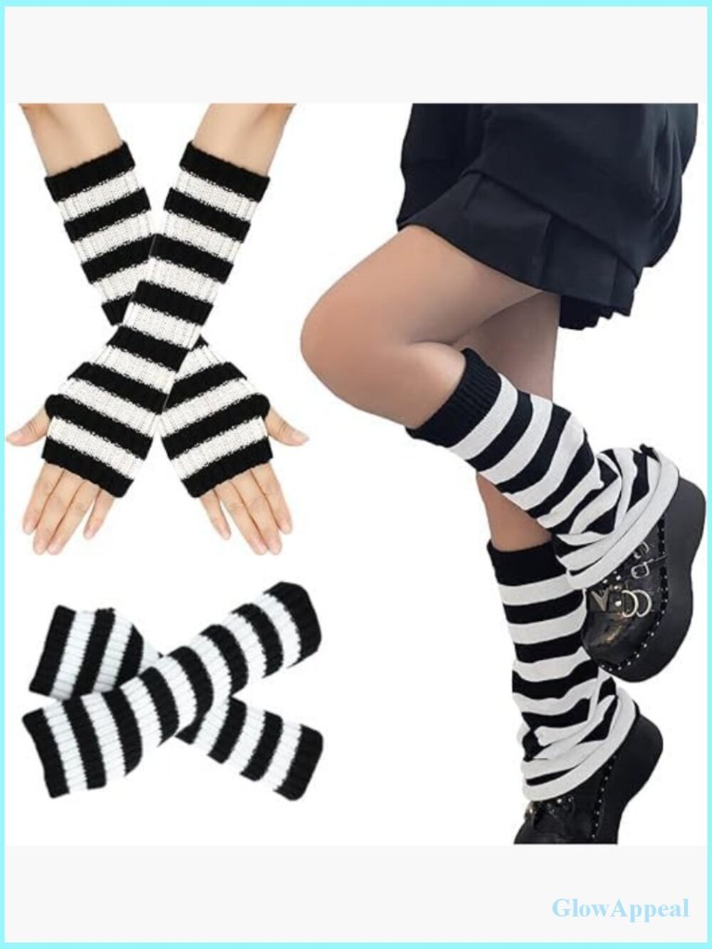 Knitted Flared Y2K Retro Leg Warmers – Stretchy Dance Accessories
